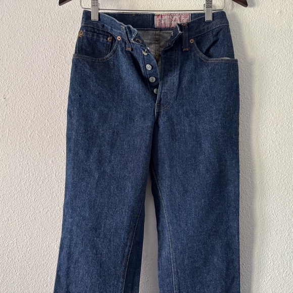 Levi's Vintage Original 501 Button Fly 80’s Rare Blue Jeans High Rise 29 Waist - Picture 5 of 16